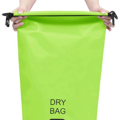 vidaXL Torba Dry Bag zelena 20 L PVC