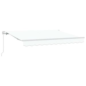 vidaXL Retraktilna tenda Bela 250 x 200 cm blago