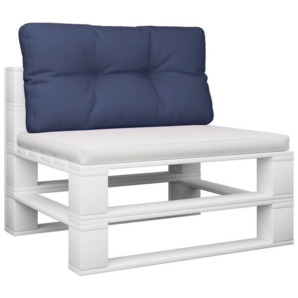 vidaXL Blazina za palete mornarsko modra 70x40x12 cm oxford tkanina