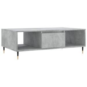 vidaXL Klubska mizica betonsko siva 104x60x35 cm inženirski les