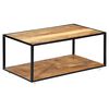 vidaXL Klubska mizica 90x50x40 cm iz trdnega predelanega lesa