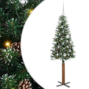 vidaXL Ožja jelka Zelena 150 cm PVC in trden bor