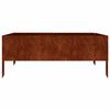 vidaXL Vrtna visoka greda 100x100x41 cm corten jeklo