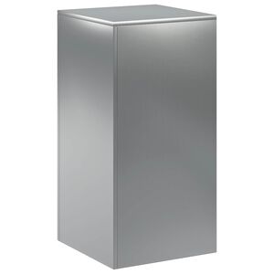 vidaXL Stojalo za rastline Srebrna 40 x 40 x 80 cm Jeklo