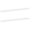 vidaXL Stenska polica 2 kosa bela 100x9x3 cm
