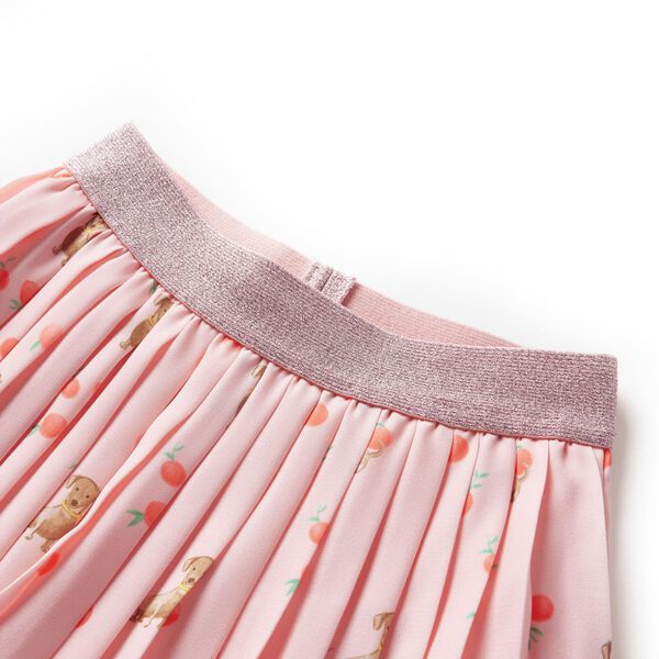 Otroško plisirano krilo svetlo oranžna 128