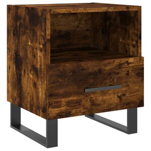vidaXL Nočna omarica dimljeni hrast 40x35x47,5 cm inženirski les