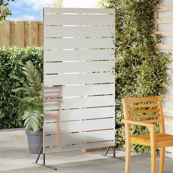 vidaXL Zaslonska za&scaron;čita Siva 100 x 50 x 180 cm Jeklo