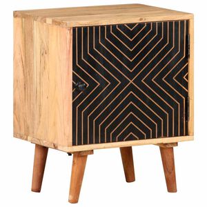 vidaXL Nočna omarica 40x30x50 cm trden akacijev les