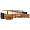 vidaXL Sedežne garniture 6 pcs Naravna Masiven les akacije