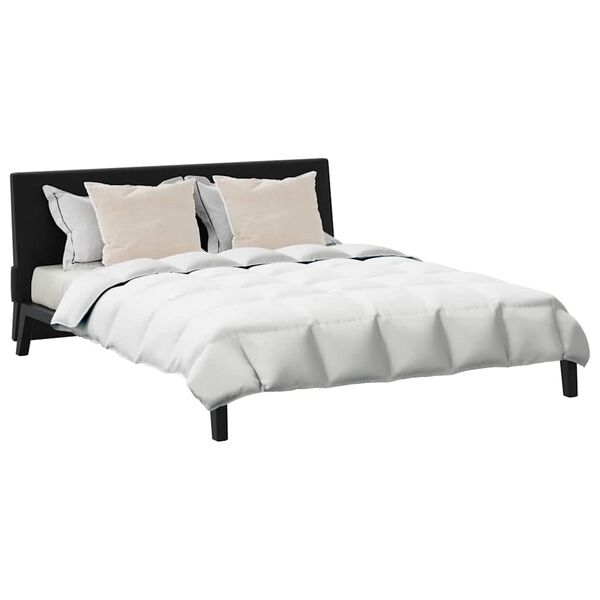 vidaXL Komplet odej z blazino 3 pcs Bela Perje