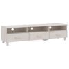 vidaXL TV omarica HAMAR bela 158x40x40 cm trdna borovina