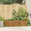 vidaXL Planter Rusty 120x80x40 cm Vremensko odporno jeklo