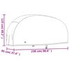 vidaXL Pokrivalo za motorno kolo črno 230x95x125 cm 210D oxford blago