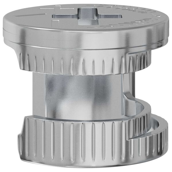 vidaXL Matice z zamikom 12 pcs srebrna 12 x 10 mm Kovina