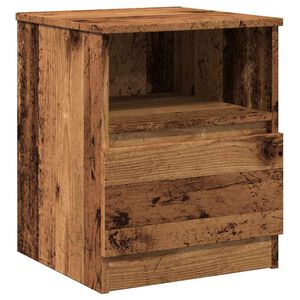 vidaXL Nočna omarica Old Wood 40x40x50 cm Inženirski les