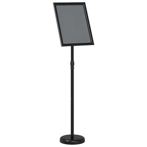 vidaXL Razstave na sejmih Črna 25 x 25 x 125 cm Aluminij