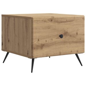 vidaXL Klubska miza Artisan hrast 49 x 50 x 40 cm Inženirski les
