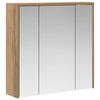 vidaXL Kopalni&scaron;ka ogledalna omara Oreh 63,5 x 16 x 62,5 cm