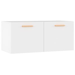 vidaXL Stenska omarica bela 80x35x36,5 cm inženirski les