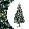 vidaXL Umestno božično drevo Zelena 240 cm PVC, jeklo in plastika