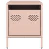 vidaXL Nočna omarica roza 35x39x43,5 cm jeklo