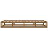 vidaXL Posteljni okvir medeno rjav 100x200 cm trden les