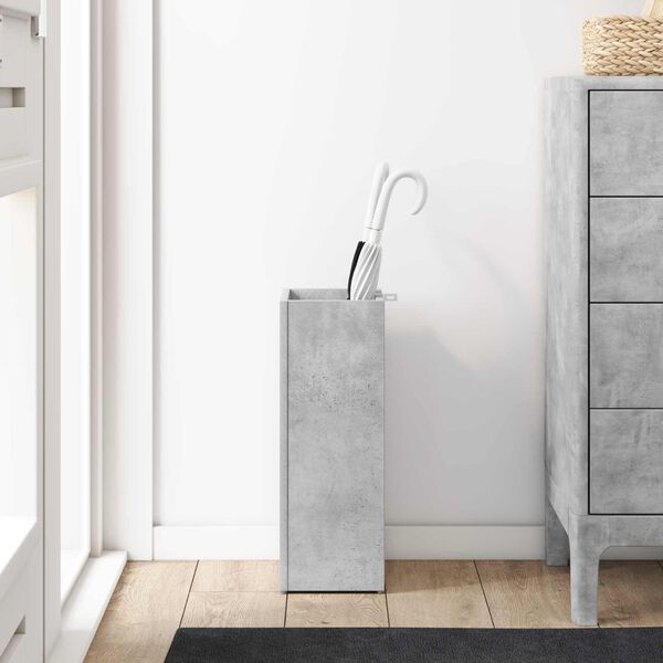 vidaXL Stojalo za dežnik Betonsko siva 20 x 20 x 55,5 cm