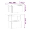 vidaXL Vrtna miza 100x50x75 cm trden les douglas