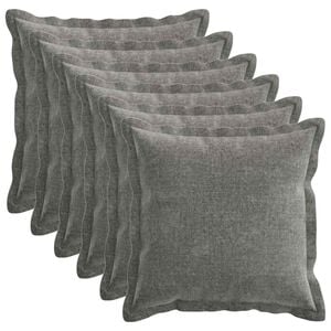 vidaXL Prevleka za blazino 6 pcs HOUTEN Temno siva 30 x 30 cm
