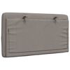vidaXL Blazina za vzglavje taupe 90 cm blago