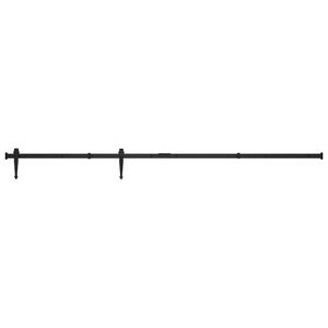 vidaXL Mini komplet za drsna vrata omare iz ogljikovega jekla 183 cm