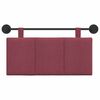 vidaXL Visoki naslon za glavo Vinorodna rdeča 90 x 55 x 5 cm blago