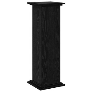 vidaXL Stojalo za prikaz s polico Črna Orehovina 31 x 30 x 90 cm