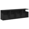 vidaXL Stenska omarica 100x20x30 cm črna inženirski les