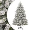 vidaXL Umetna novoletna jelka s snegom 240 cm