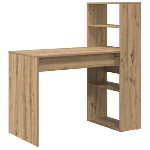 vidaXL Miza Umetni hrast Inženirski les 113 x 54 x 120 cm