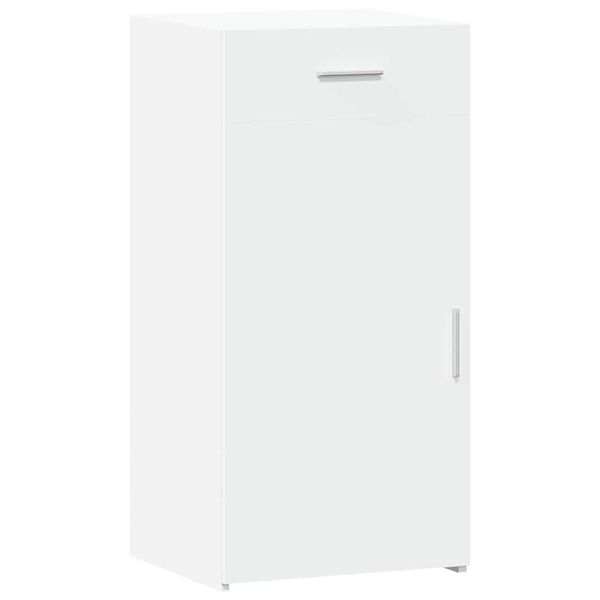 vidaXL Komoda bela 45x42,5x93 cm inženirski les