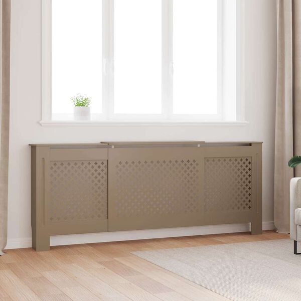 vidaXL Pokrov za radiator MDF 205 cm