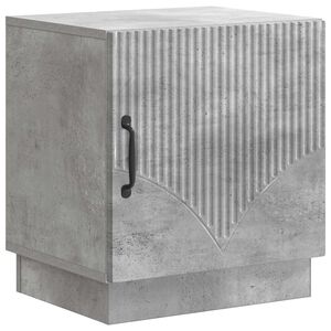 vidaXL Nočna omarica Betonsko siva 43 x 34,5 x 47 cm Inženirski les