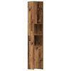 vidaXL Kopalni&scaron;ka omarica Old Wood 30x30x183,5 cm inženirski les
