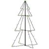 vidaXL Novoletna jelka iz 160 LED lučk notranje/zunanja 78x120 cm