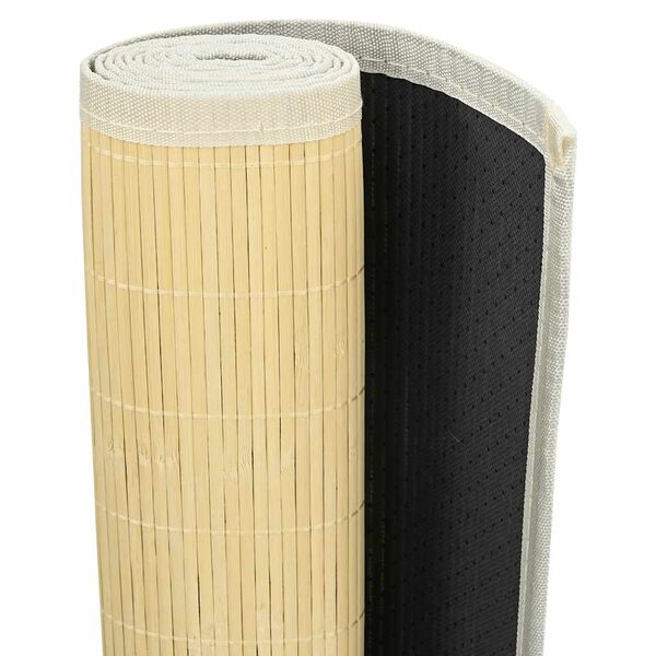vidaXL Preproga iz bambusa 100x160 cm naravne barve