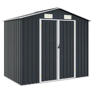 vidaXL Vrtna lopa antracitna 205x129x183 cm pocinkano jeklo