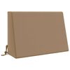 vidaXL Črna blazina SOEST 100% poliester Taupe 60 x 20 x 40 cm
