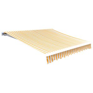vidaXL Nadomestno blago za tendo rumeno in belo 300x250 cm poliester