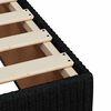 vidaXL Box spring postelja z vzmetnico črna 120x190 cm blago