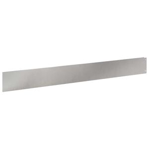 vidaXL Robovi trave 20 kos 100 x 12 cm Jeklo Srebrna