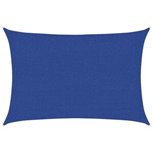 vidaXL Senčno jadro 160 g/m&sup2; modro 2x2,5 m HDPE