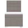 vidaXL Box spring postelja z vzmetnico taupe 80x200 cm blago